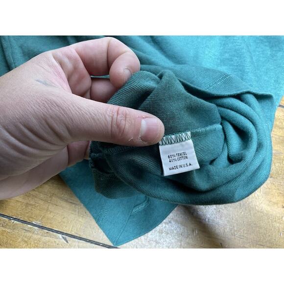 Bryn Walker Long Sleeve T Shirt Women’s Small Green Stretch Mock Neck - Picture 9 of 10